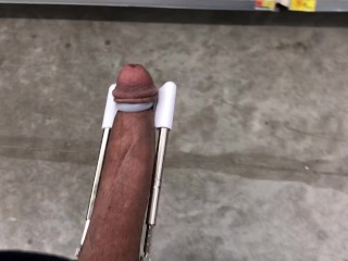 Penis Extender On in Walmart come learn to get bigger dick join onlyfans @ voyeur365movies 