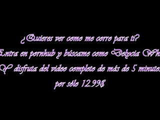 Corte video publicitario: Delycia White te invita a que la veas masturbarse