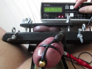 E-Stim, Ball Vice & Cock Restraint with Erostek ET-312B