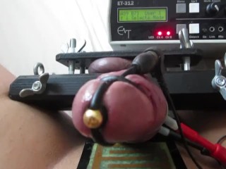 E-Stim, Ball Vice & Cock Restraint with Erostek ET-312B