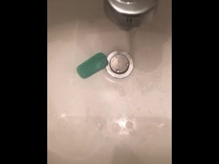 Dirty talk & masturbating ends in huge cumshot.