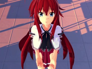 Rias Gremory High School DxD 3d hentai