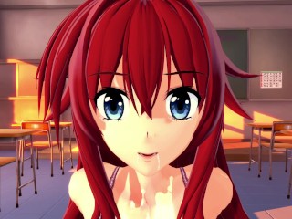 Rias Gremory High School DxD 3d hentai