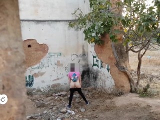 pissing in nature (abandoned house)