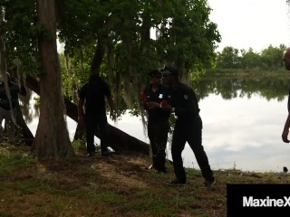 Cambodian Cop Maxine X Fucked By 7 Big Black Zombie Cocks!