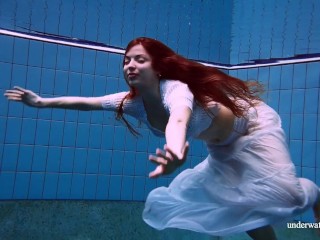 Polish teen Marketa underwater