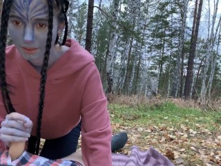 Cute Alien from Area 51 like dick (Avatar Cosplay) - MaryVincXXX