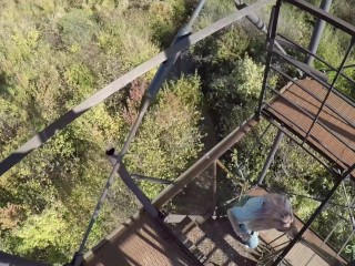 High altitude cumshot -amateur couple - spicylust- 