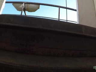 High altitude cumshot -amateur couple - spicylust- 