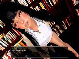 Mythic Manor - New Nefari (library cat woman) Sex Scenes