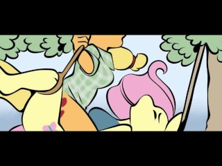 Once Bitten Twice MLP Comic Dub(Applejack X Fluttershy)