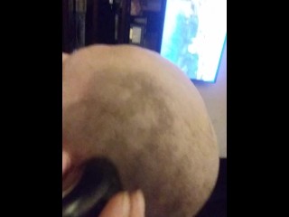 Sucking dick getting head shaved bald part2