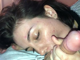 girlfriend slowly edges me before swallowing cum