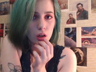 Shy girl is teasing you with her sexy lingerie