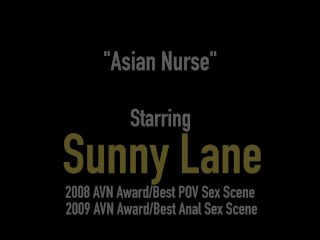 Nurse Nympho Sunny Lane Fucks Crazy Asian Cock!