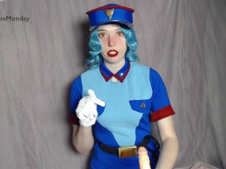 Officer Jenny Gets NoNutNovember Cumshot with Ahegao