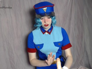 Officer Jenny Gets NoNutNovember Cumshot with Ahegao