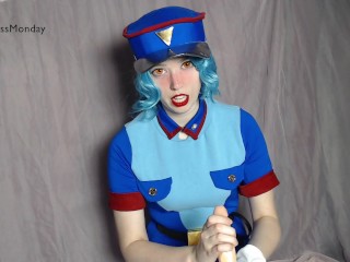 Officer Jenny Gets NoNutNovember Cumshot with Ahegao
