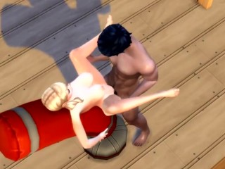 Sims 4- Study Session Turns into Fuck Session with College Crush