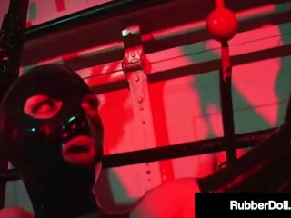 Busty Latex Dom RubberDoll Binds & Pleasures Slave Girl K-La