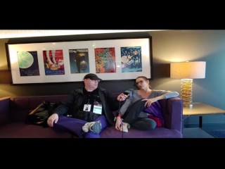 Vicky Vixxx with Jiggy Jaguar AEE 2019 Interview Las Vegas NV Hard Rock