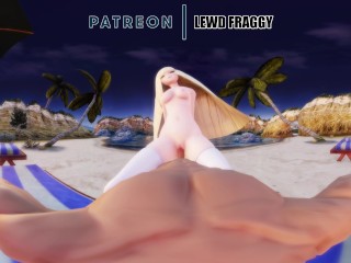 Pokémon - Lusamine Enjoying Her Beach Time [VR UNCESORED HENTAI 4K]