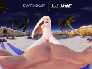 Pokémon - Lusamine Enjoying Her Beach Time [VR UNCESORED HENTAI 4K]