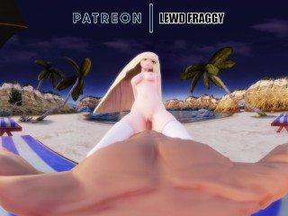 Pokémon - Lusamine Enjoying Her Beach Time [VR UNCESORED HENTAI 4K]