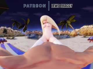 Pokémon - Lusamine Enjoying Her Beach Time [VR UNCESORED HENTAI 4K]
