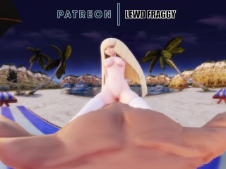 Pokémon - Lusamine Enjoying Her Beach Time [VR UNCESORED HENTAI 4K]