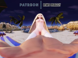Pokémon - Lusamine Enjoying Her Beach Time [VR UNCESORED HENTAI 4K]
