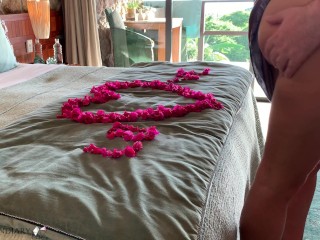 honeymoon bride fucked in paradise island