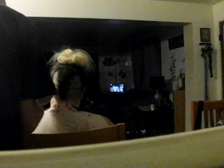 bbw headshave rear view