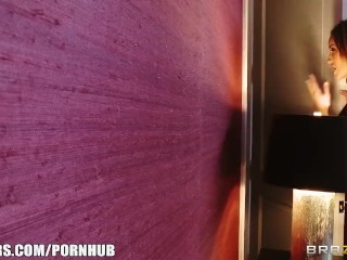 HOT blonde MILF is caught & fucked in shower by her GF