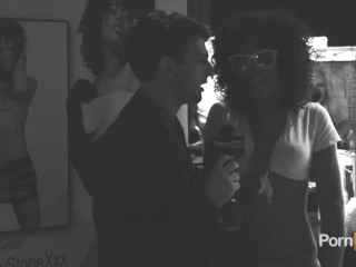 PornhubTV Cory Chase and Misty Stone Interviews at 2013 AVN Awards