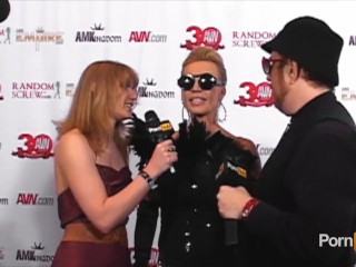 PornhubTV Amber Lynn Red Carpet Interview at 2013 AVN Awards