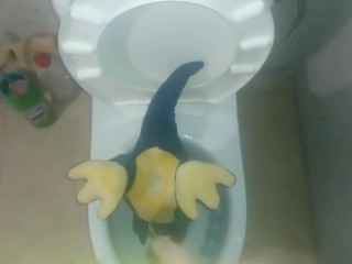 Blue dinosaur t-rex Peeing 2/366