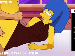 Marge Simpson Thick Thighs Spread Moaning Orgasm Creampie - Hole House