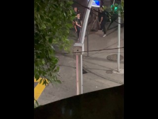 Some people caught us on this  public fuck on balcony in Rio de Janeiro