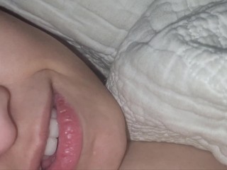 Blow Job, Riding Cock Like A Pro, Cum Shot on Tittie - Adrienne Violet