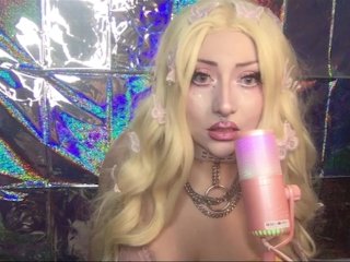 ASMR first time sexy bimbo Barbie blonde whispering