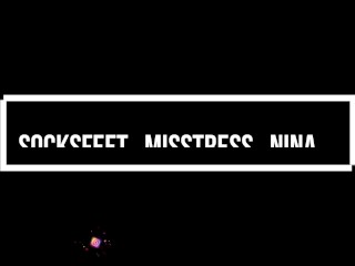 Slave enjoy mistress socks and feet