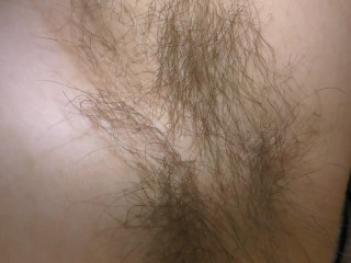 BBW MILF wife showing her hairy pussy and hairy armpits to you!