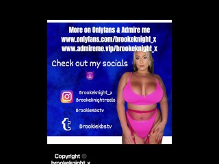 ONLYFANS LEAKED | BROOKE KNIGHT “healing energy”. WET PUSSY & BIG TITS | Naked Tiktok
