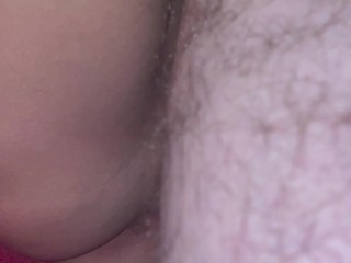 Close up fuck. Moaning orgasm and cum inside.