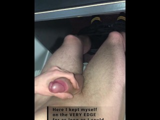 Edging Throbbing Cock, Poor Guy Had to Cum So Bad