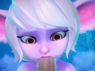 PUMPING YOUR BALLS INTO YORDLE TRISTANA'S THROAT | Merengue Z