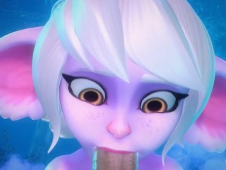 PUMPING YOUR BALLS INTO YORDLE TRISTANA'S THROAT | Merengue Z