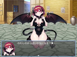 【#02 エロマゾRPG〜サキュバス達のえっちな色仕掛けに堕ちる勇者 実況】爆乳サキュバスにパイズリやフェラで射精させられ・・ hentai game