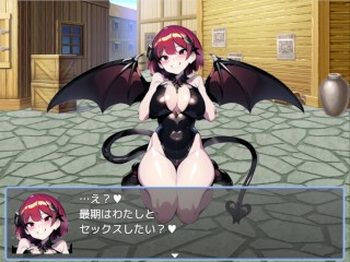 【#02 エロマゾRPG〜サキュバス達のえっちな色仕掛けに堕ちる勇者 実況】爆乳サキュバスにパイズリやフェラで射精させられ・・ hentai game